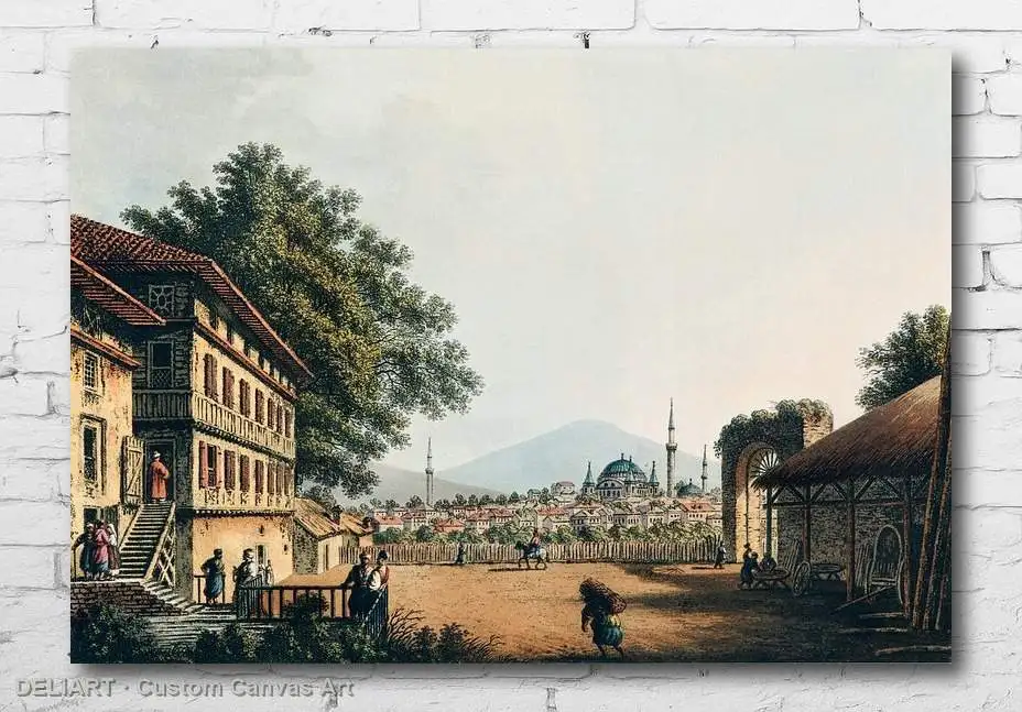 Ottoman Vintage Travel - Kirkclisia - Canvas Wall Art Poster Print Vintage Home Decor Unframed