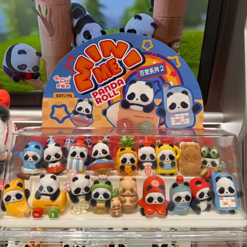 52Toys Original Panda Roll Minime Dress Up 2.0 Series Blind Box Cute Panda Figurine Collectible Desktop Ornament Home Decor