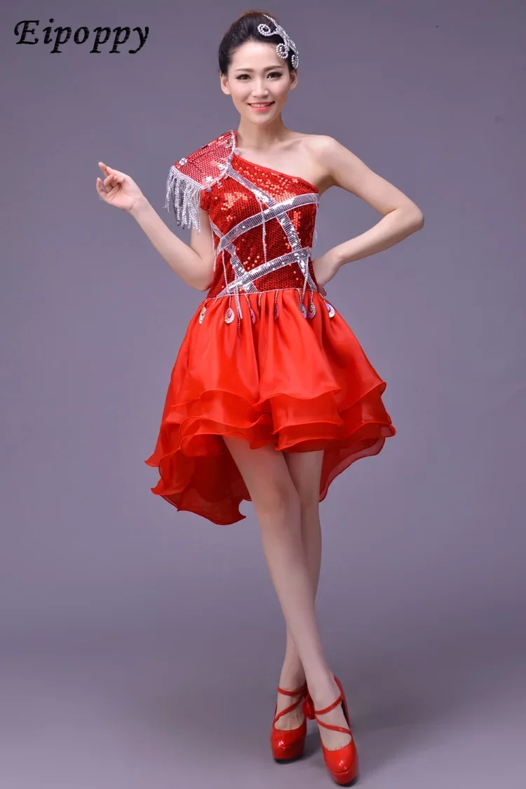 페스티벌 모던 재즈 댄스 무대 코스튬, 가수 팀 댄서, 무도회 공연 의상