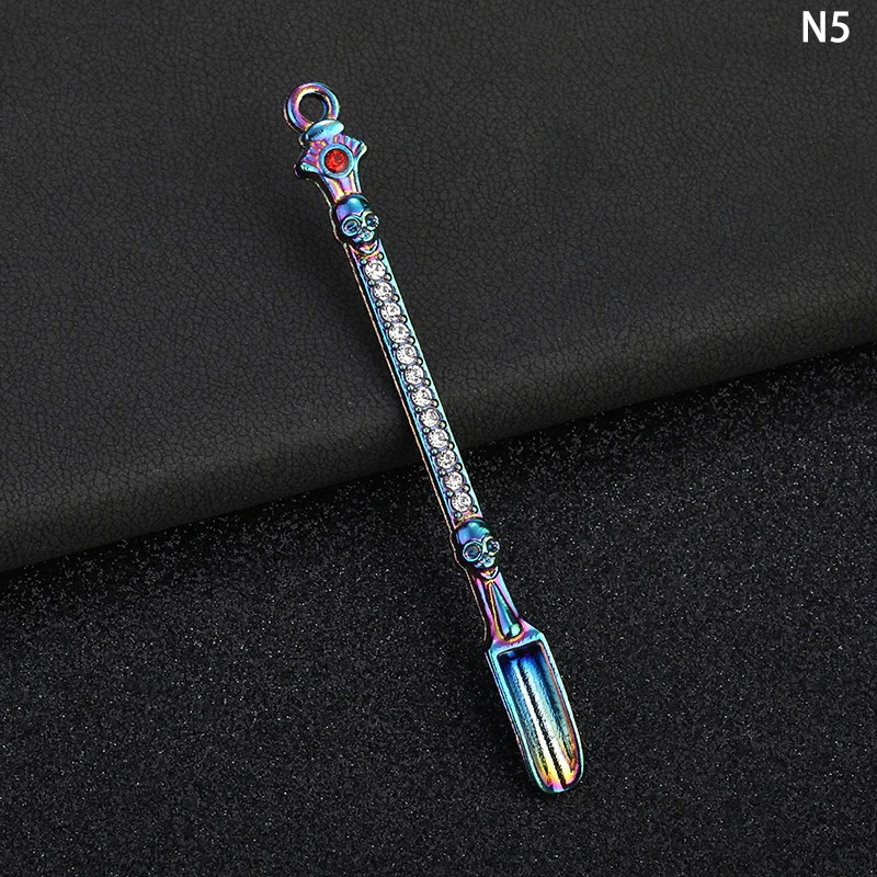 Alloy Tea Spoon with Retro Auspicious Cloud Texture Kung Fu Tea Taking Tool Tea Shovel Office Household Tea Making Tools