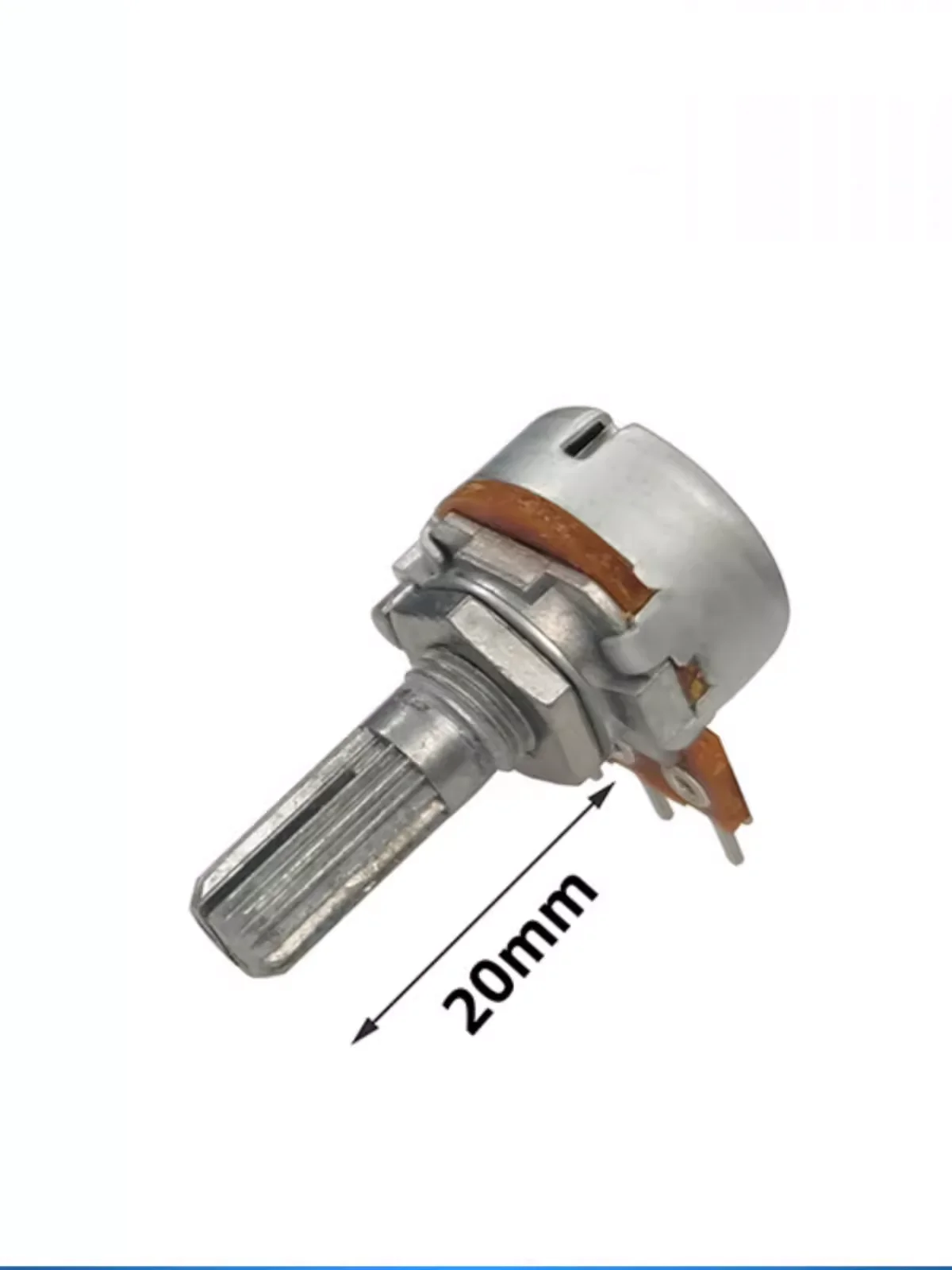 1pcs，Single loop rotary potentiometer，RK163，10KB 20KB 50KB 100KB，3Pin，The shaft length is 20mm，Audio Volume Knob