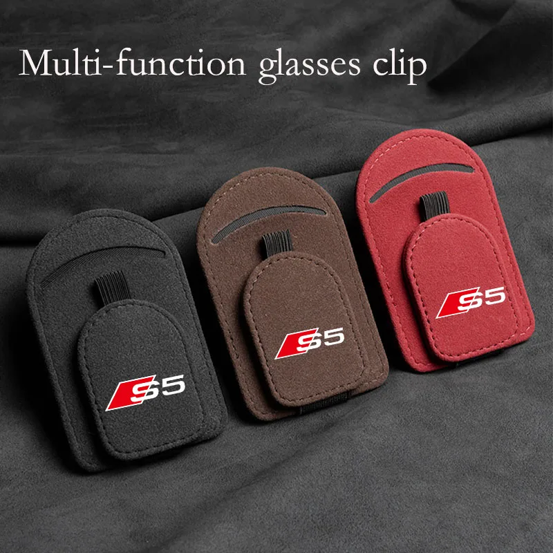 

Car sunshade clip card clip car sunglasses glasses frame for Audi S5 interior accessories
