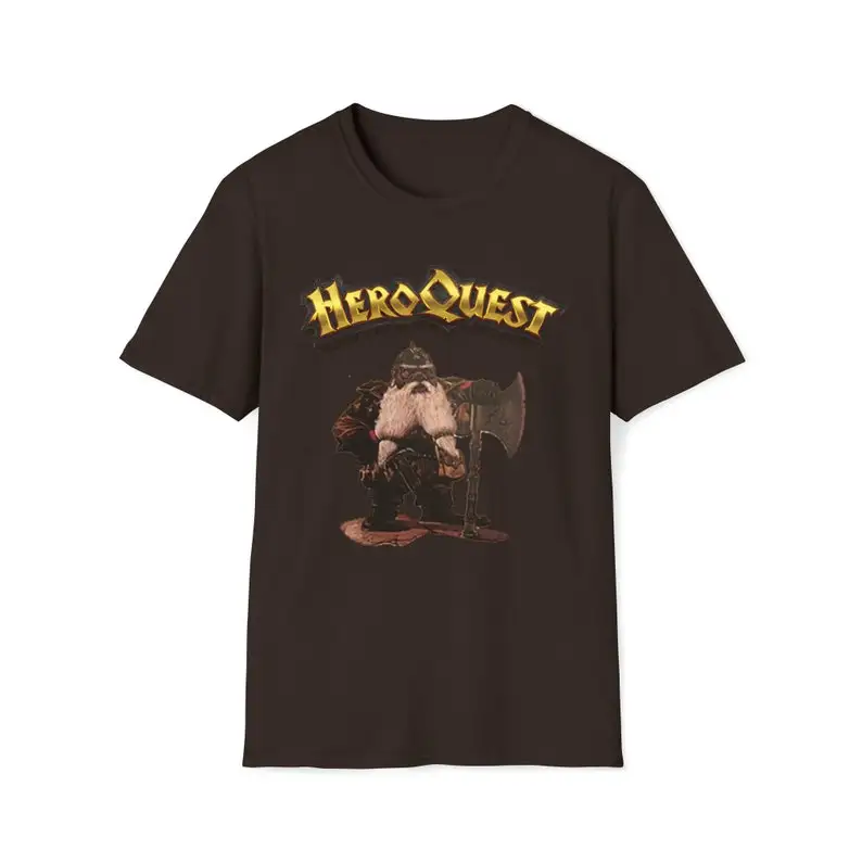 Dwarf Hero Quest Unisex Softstyle T-Shirt Men's Cotton T-Shirt O-Neck Tees Short Sleeve Clothes Big Size