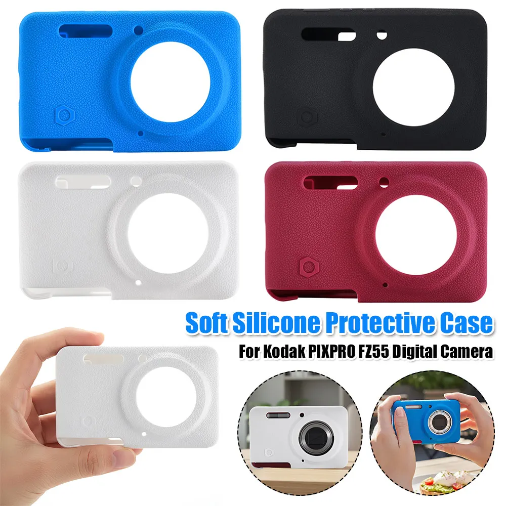 

Мягкий силиконовый защитный чехол для цифровой камеры Kodak PIXPRO FZ55, аксессуары, силиконовая накладка