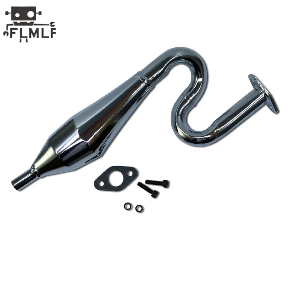 Alloy Tuned Exhaust Pipe or Muffler for 1/5 FS Racing MCD FG CEN REELY Buggy Truggy MT SC Truck Parts