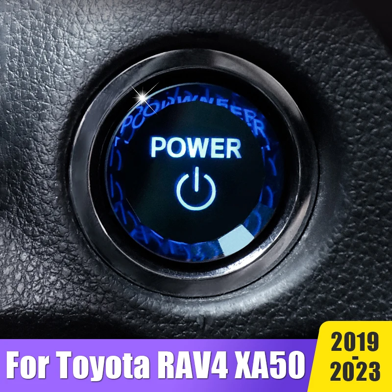 

Car Styling Accessories Engine Start Stop Button Replace Cover Trim Protection Cap For Toyota RAV4 XA50 2019 2020 2021 2022 2023