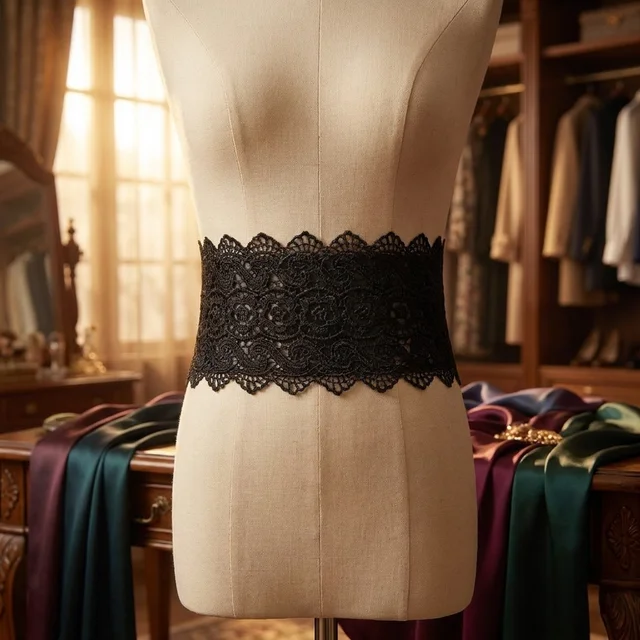cinturón boho de lazo ancho ajustable para vestidos