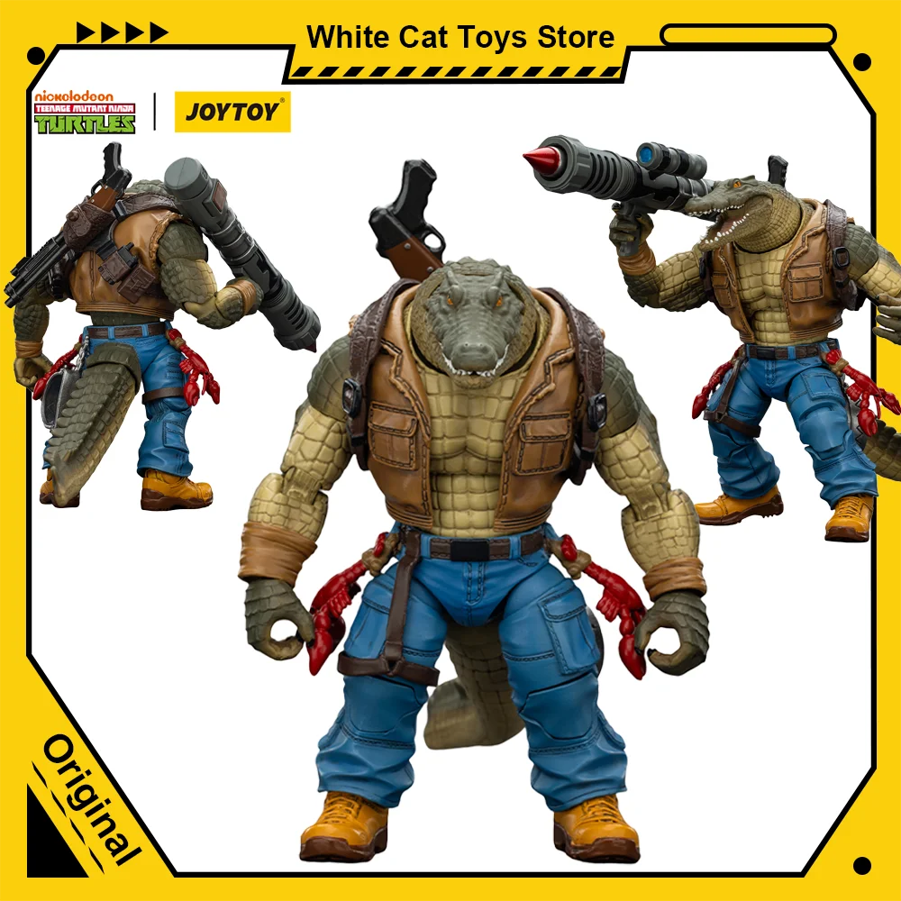 

JOYTOY Черепашки ниндзя 1/18 Фигурка TMNT Leatherhead Metalhead Аниме Фигурка Шарнирная подвижная модель Коллекция настольных игрушек