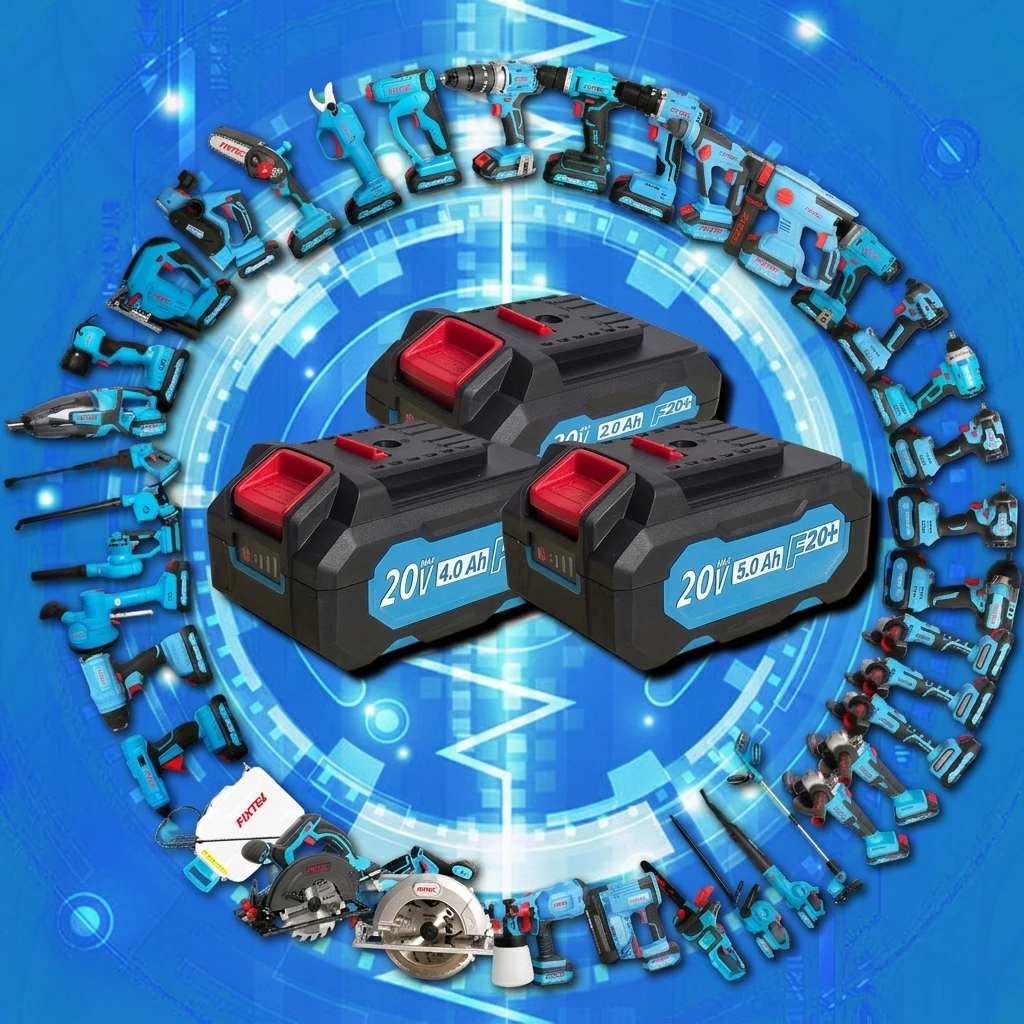 Industrial Grade Power Tool Set 20V Cordless Brushless Combo Kit 5 in 1 Drill Angle Grinder Rotary Hammer Impact Wrench
