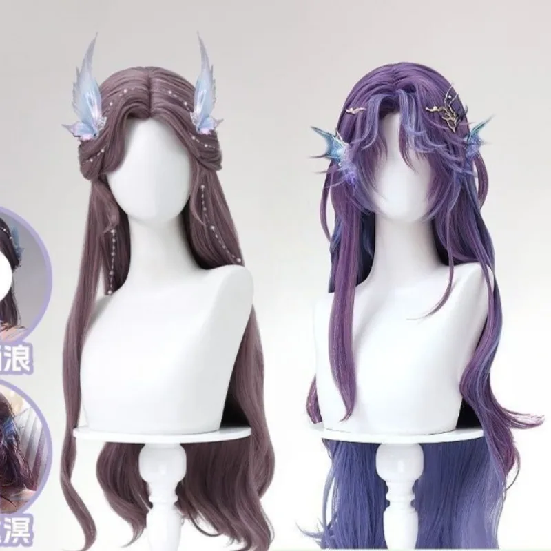 

Game Love and Deepspace Cosplay Rafayel Wig Blue Waves Long Hair Synthetic Wigs Role Play Props Accessories Unisex Theme Party