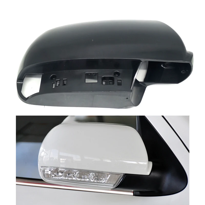 Auto Replacement Rear Black White Mirror Cover Shell Cap Housing For Hyundai Santa Fe IX55 2006-2013 For Veracrus 2007 2009 2012