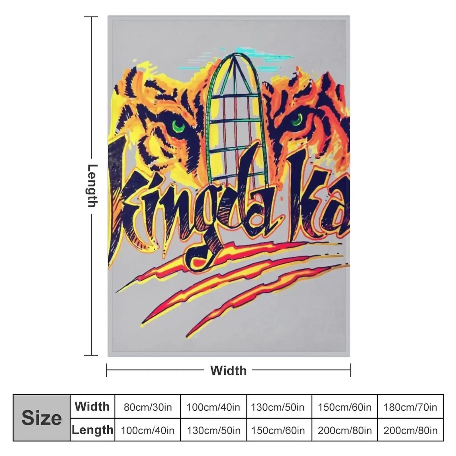 Kingda Ka Design Throw Blanket Shaggy Luxury Designer Moving Winter beds Blankets
