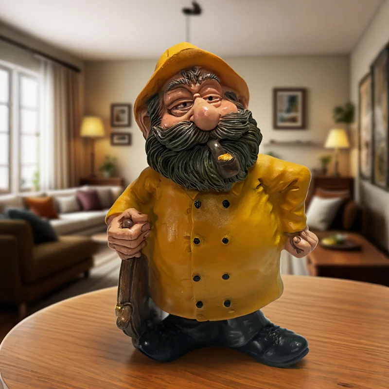 Pirate Statue Ornament，Figurine Sculpture Decoration，Home Living Room Tea Table Desk Office Desk Decoration Ornament Craft