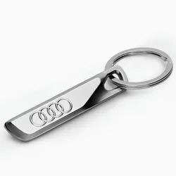 3D Metal Car Emblems Key Chain Decoration Keyring Keychain Ring For Audi A3 A4 A5 A6 A7 Q2 Q3 Q5 Q7 TT Sline RS RS4 RS6 B5 8V 8P