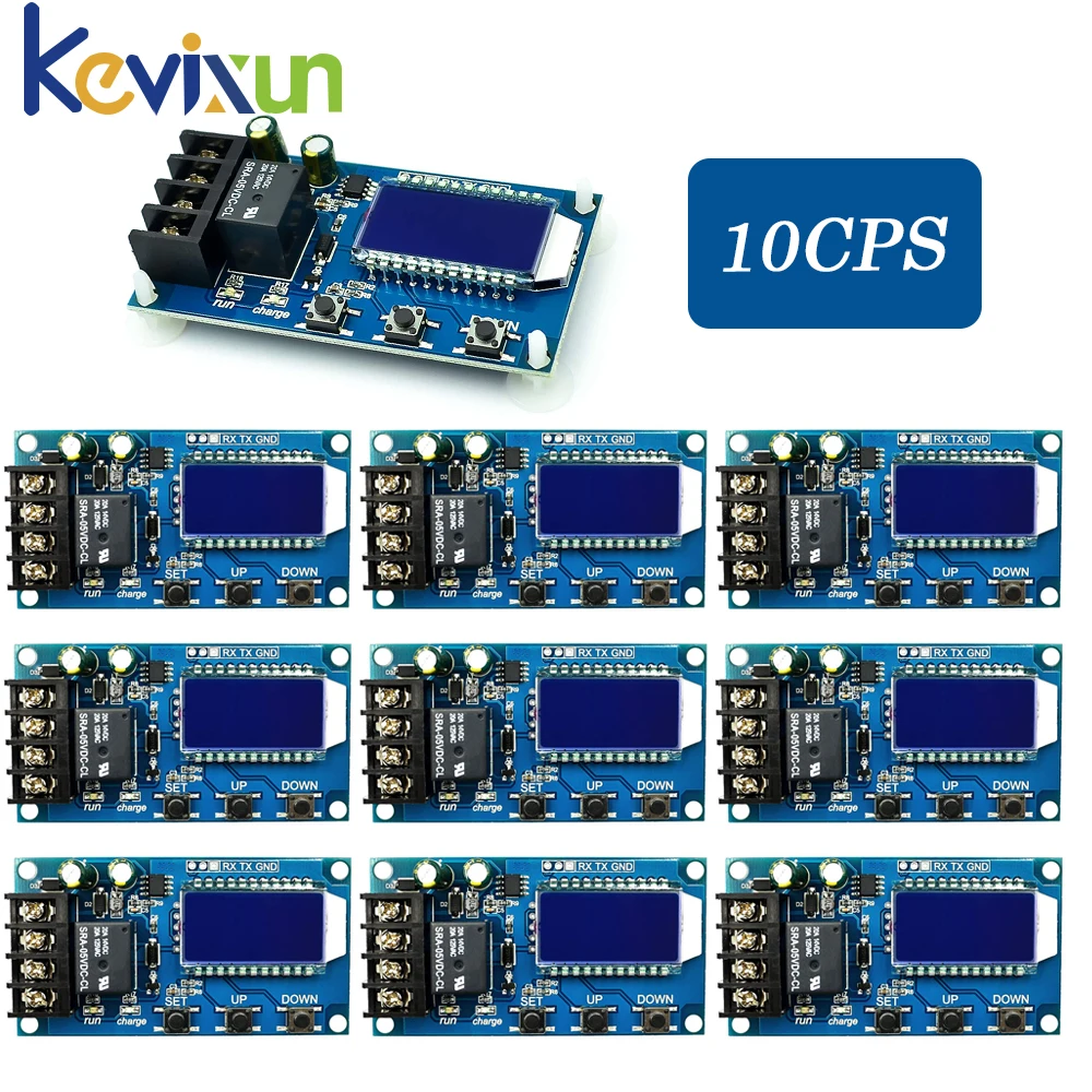 XY-L10A 6-60v 10A Lead-acid Solar Storage Battery Charge Controller Module Protection Board charger Time Switch Battery Capacity