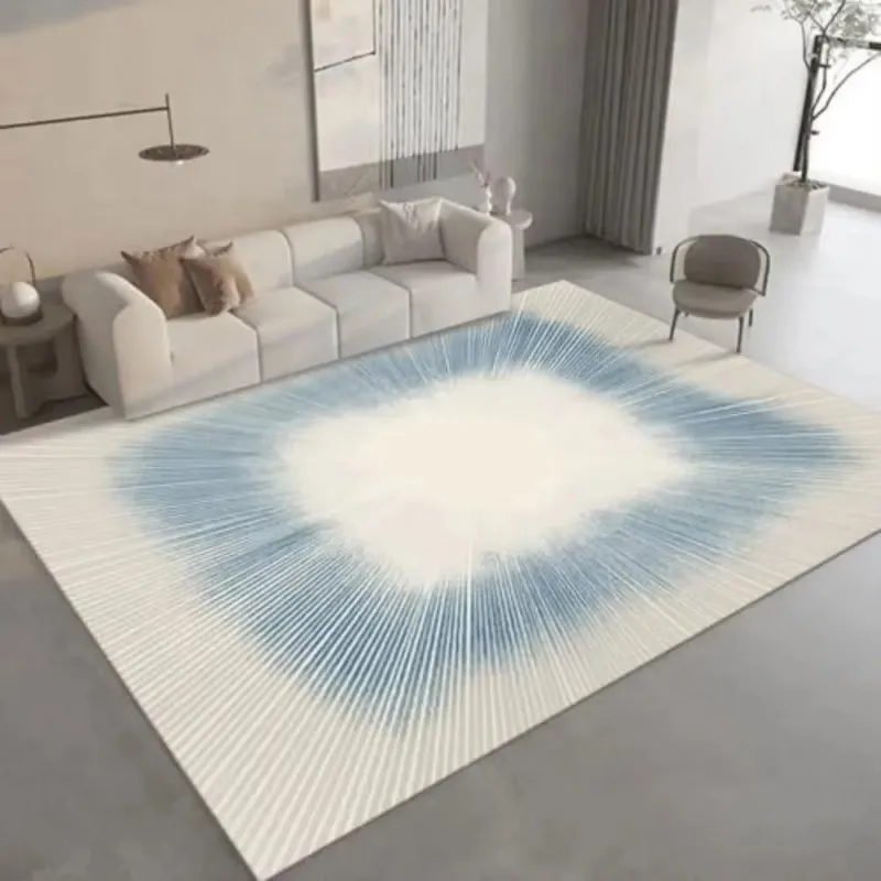 VIKAMA Morandi Color Block Area Rug for Bedroom Cloakroom Lounge, Stain Resistant & Machine Washable, Home Fashion Accent