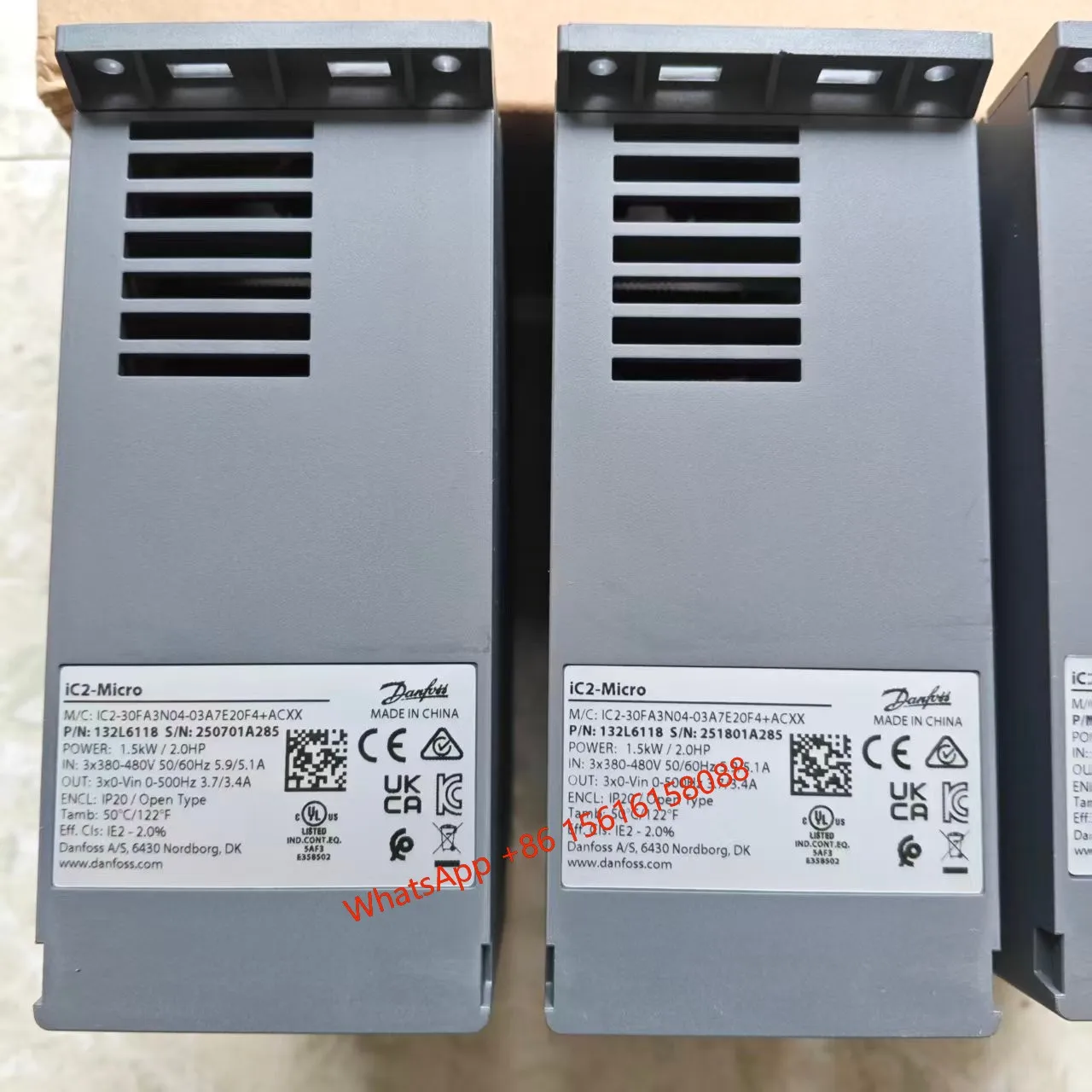 132L6118 Инвертор Danfoss мощностью 1,5 кВт iC2-30FA3N04-03A7E20F4+ACXX