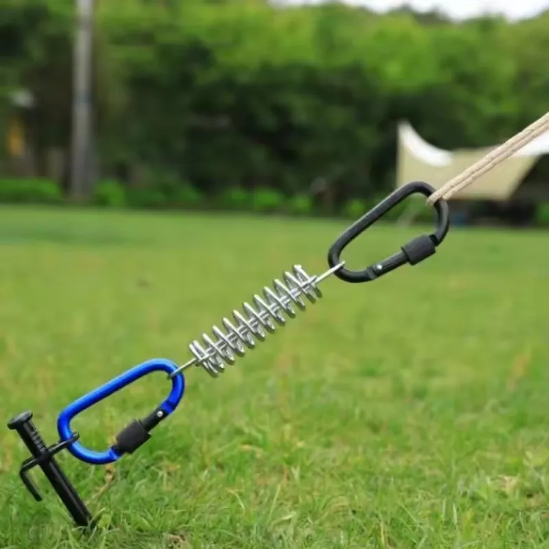 حلقة تسلق كليب مع بوابة المسمار 4 قطعة Carabiners المشي لمسافات طويلة كليب مع 7.5 مللي متر قطر قضيب ألومنيوم EDC معدات التخييم في الهواء الطلق هوك