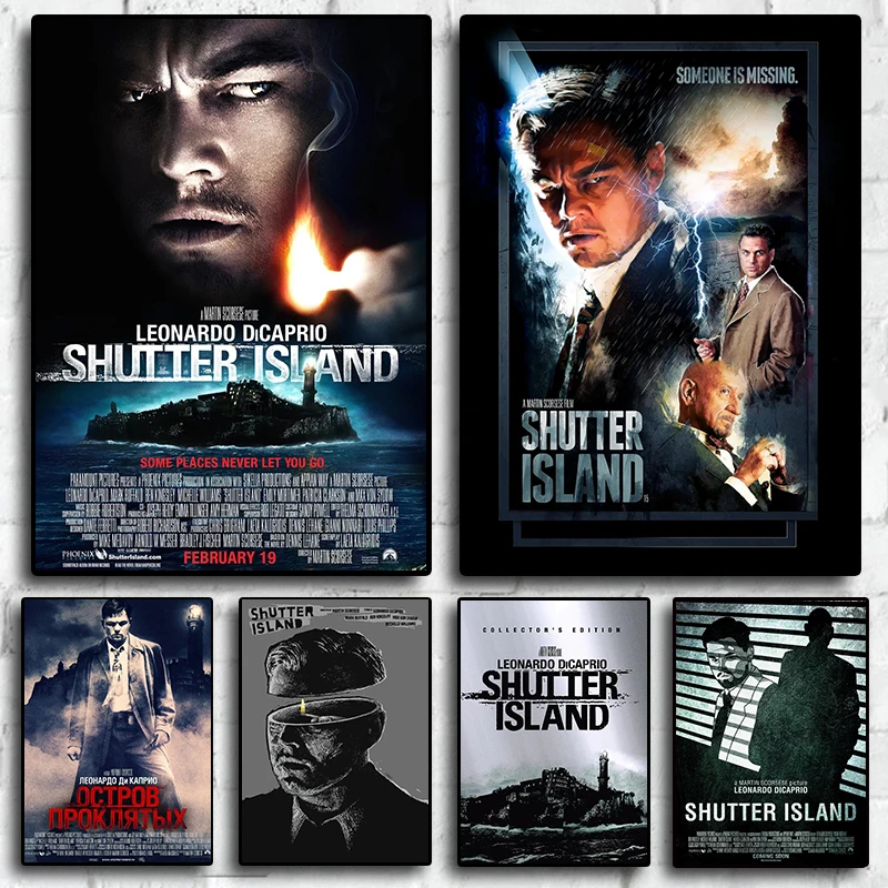 Shutter Island Classic Europe and America Movies Pictures For Room Living Canvas Painting Print Poster Art Home Wall Decor Gift