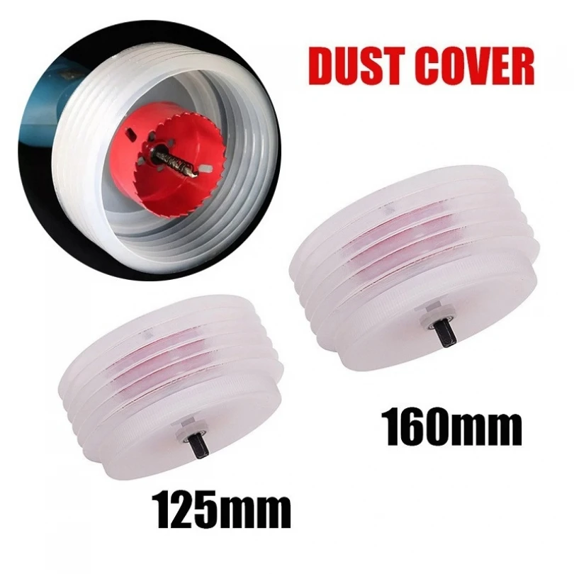 

125/160mm Closed Dustproof Hole Opener Dust Cover for Wood Plasterboard Down Lamp Punching