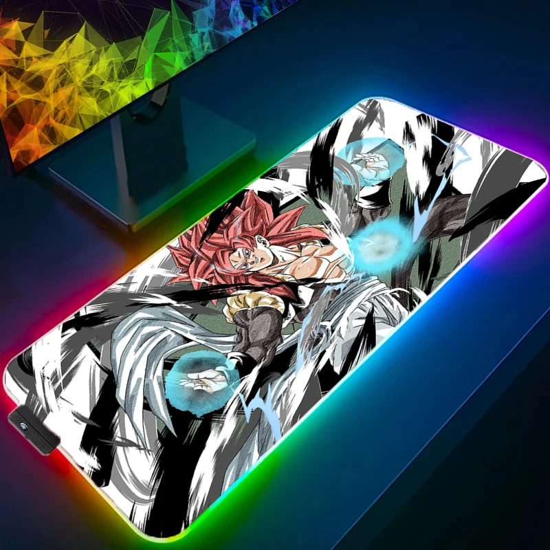 

Dragon Ball LED Mouse pad Computer Laptop Anime Keyboard RGB Mouse Mat XXL Non-Slip Mousepad Keyboards Gamers Backlight Desk Mat