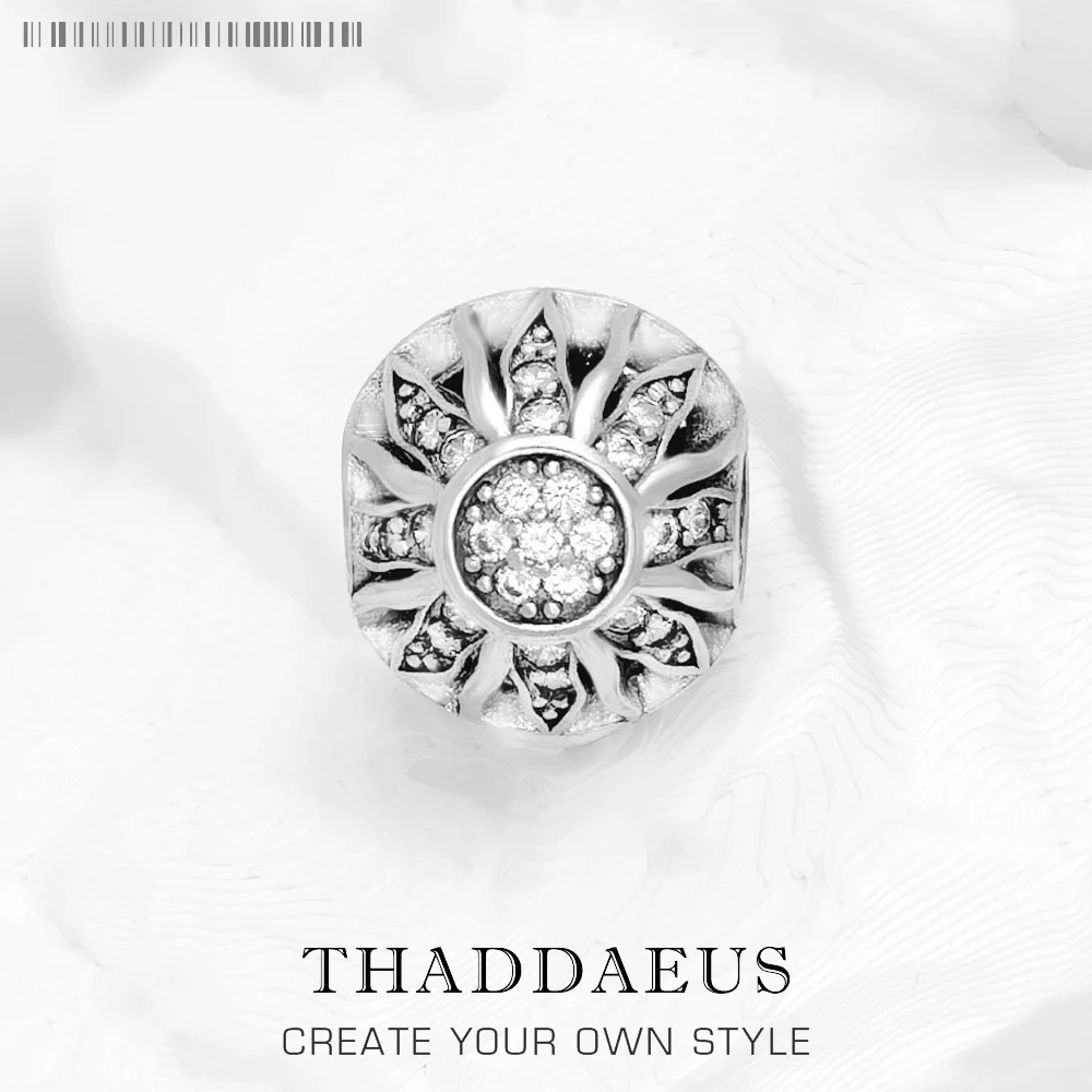 

Бусины Sun, Шарм-подарок из серебра 925 пробы для женщин и мужчин, карма, европейские ювелирные аксессуары