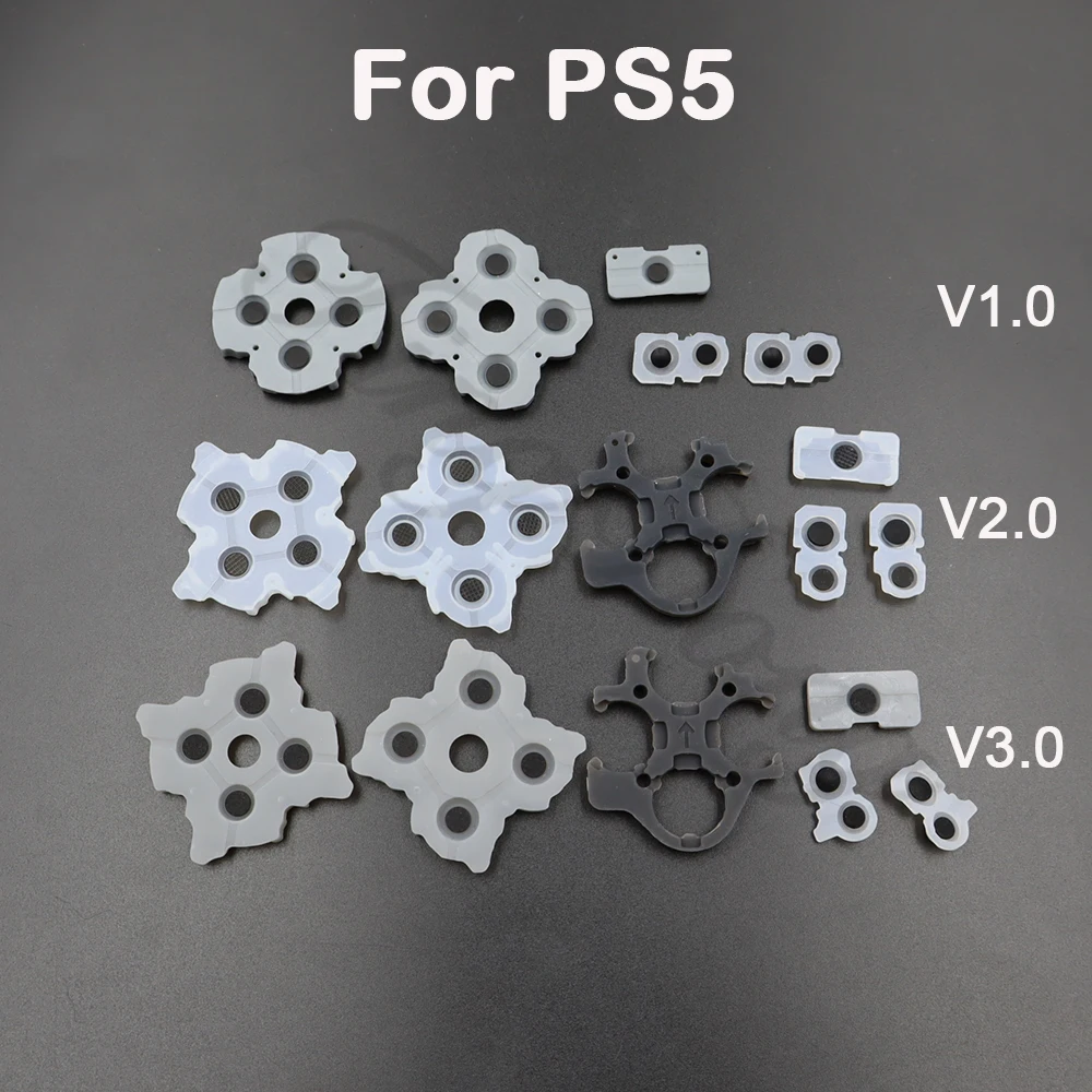 1 مجموعة ل PS5 V1 V2 V3 PS3 PS2 PS4 برو سليم ل PSP1000 تحكم استبدال موصل المطاط زر منصات السيليكون