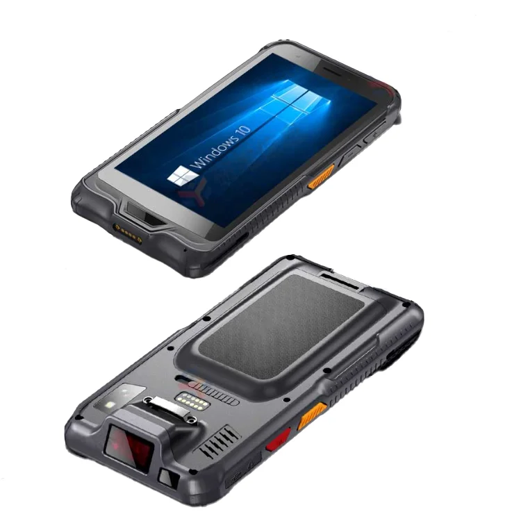 Фабричный терминал 5.5 дюймовый КПК handhelds с 4G + 64G Win10 PDA NFC 2D - UHF RFID Win10 Rugged handhelds PDA terminal pos pc