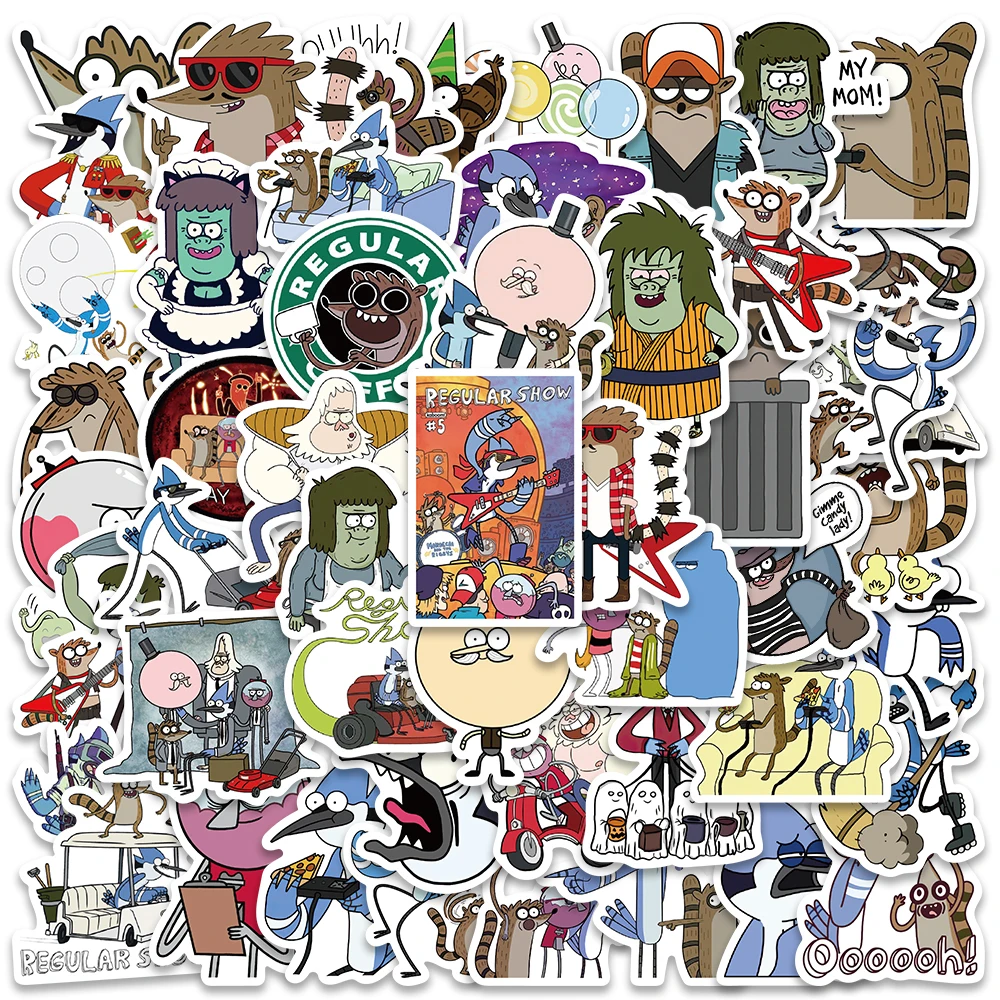 

52pcs Funny Cartoon Characters Anime Stickers For Laptop Phone Guitar Luggage Diary Waterproof Graffiti Vinyl Decals