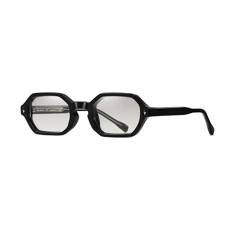 Kleine vintage hexagon zonnebrillen voor dames en heren, luxe designer zonnebril, populaire punk rivet driving shades