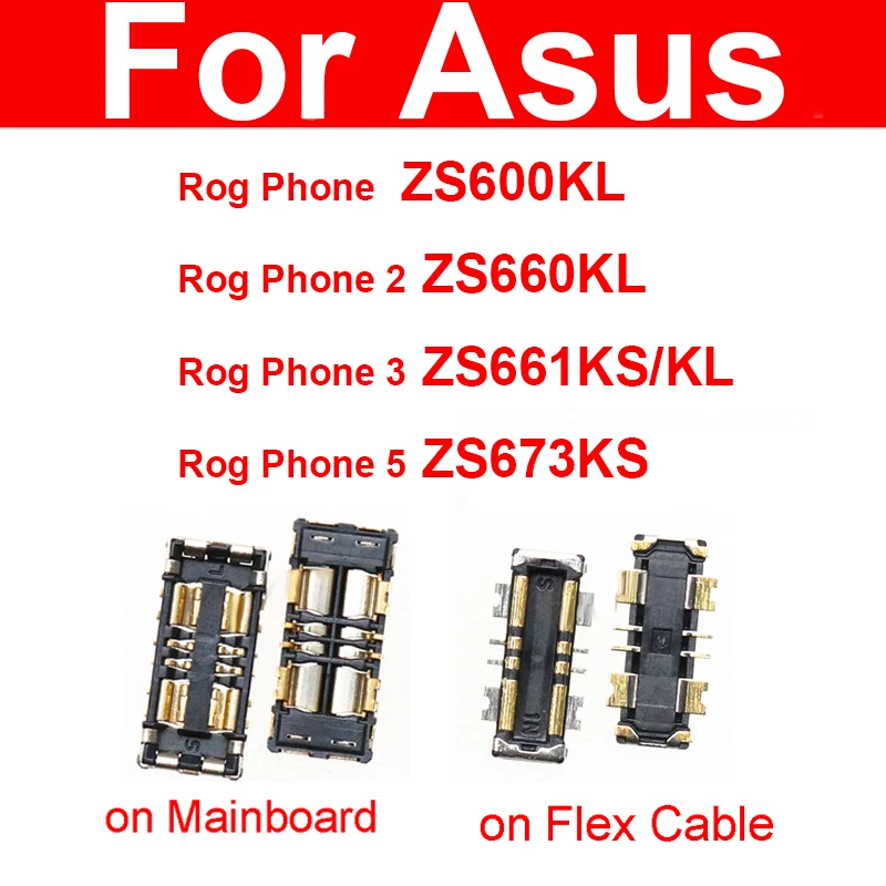2 шт., внутренний держатель аккумулятора FPC для телефона ZS600KL Z01QD 2 ZS660KL I001D 3 ZS661KS/KL 5 ZS673KS I005DA