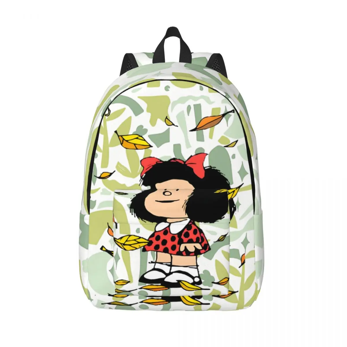 

Bookbag Vigorous Retro Washable Mafalda Unisex Gift Dual-Use Storage Bag High School