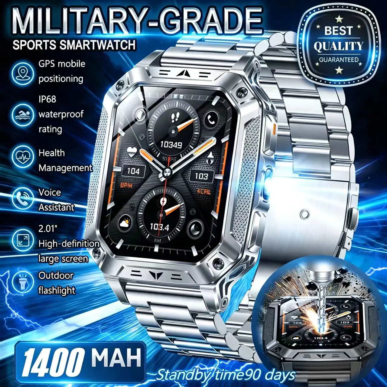 2026 New Outdoor  Smart Watch  2.01