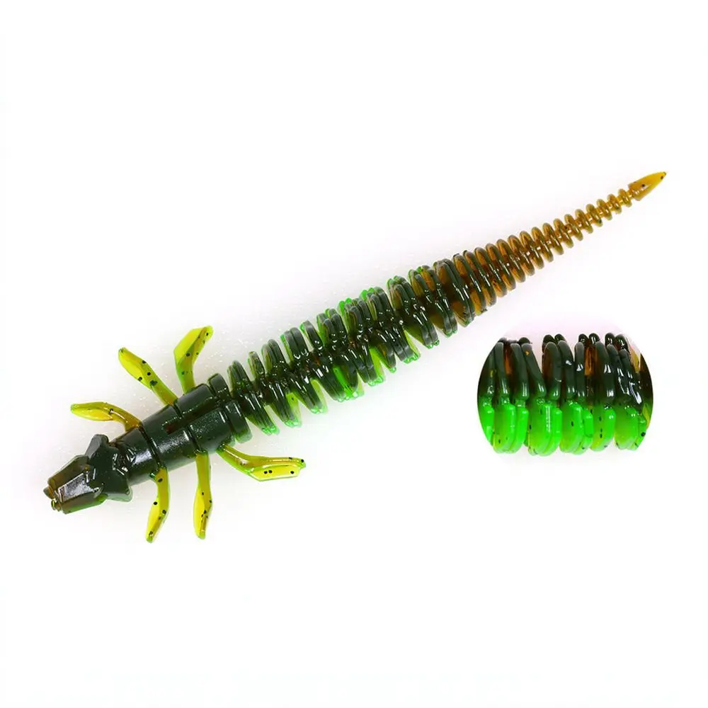 For For LUKEPEAK TPE Soft Larva Bait 68mm Artificial Floating Fishing Lure Needle Tail Worms Bass Trout Tackle Tool