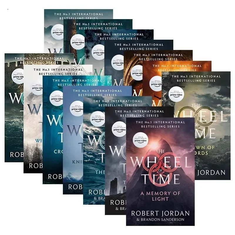 Genuine English Original Fantasy Novel The Wheel of Time 1-14 Volumes Film and Television Cover Version