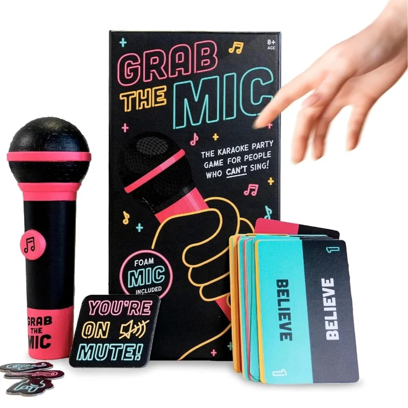 Lucky Egg Exciting Grab The Mic Games Anime Peripherals Bad Singers Family Karaoke Game 2-10 Players Game Valentine’S Day Gift