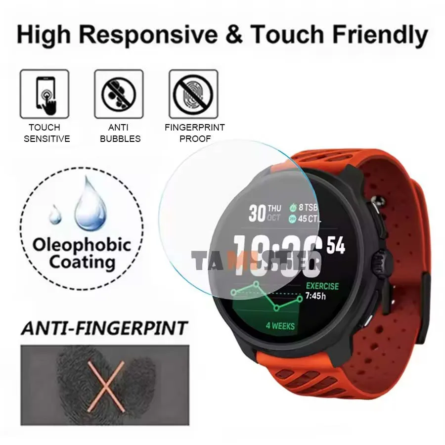9H Tempered Glass Protective Film For Suunto Race 2/Race S Screen Protector For Suunto Run/Ocean Smart Watch Cover Accessories