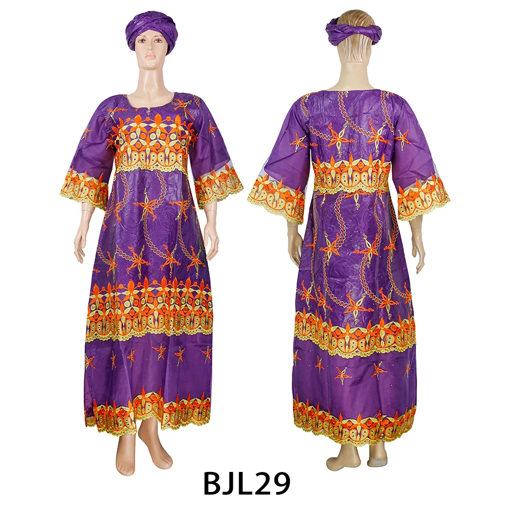 

African Bazin Traditional Clothes For Women Dashiki Dubai Turkey Nigerian Robe Suits Plus Size Ladies Clothing