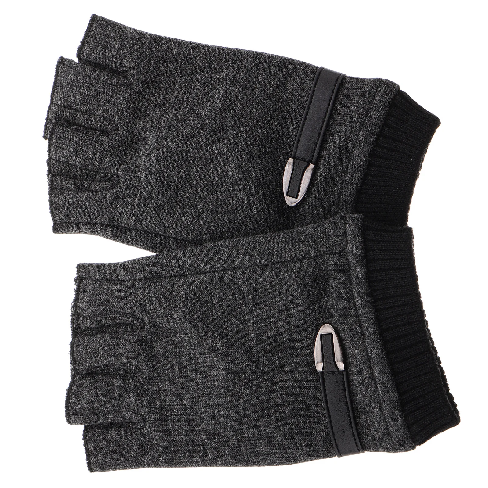 1Pair Warm Half Finger Gloves Thermal Driving Cycling Outdoor Sports Winter Cold Weather Anti Slip Winter Thermal Touch Gloves