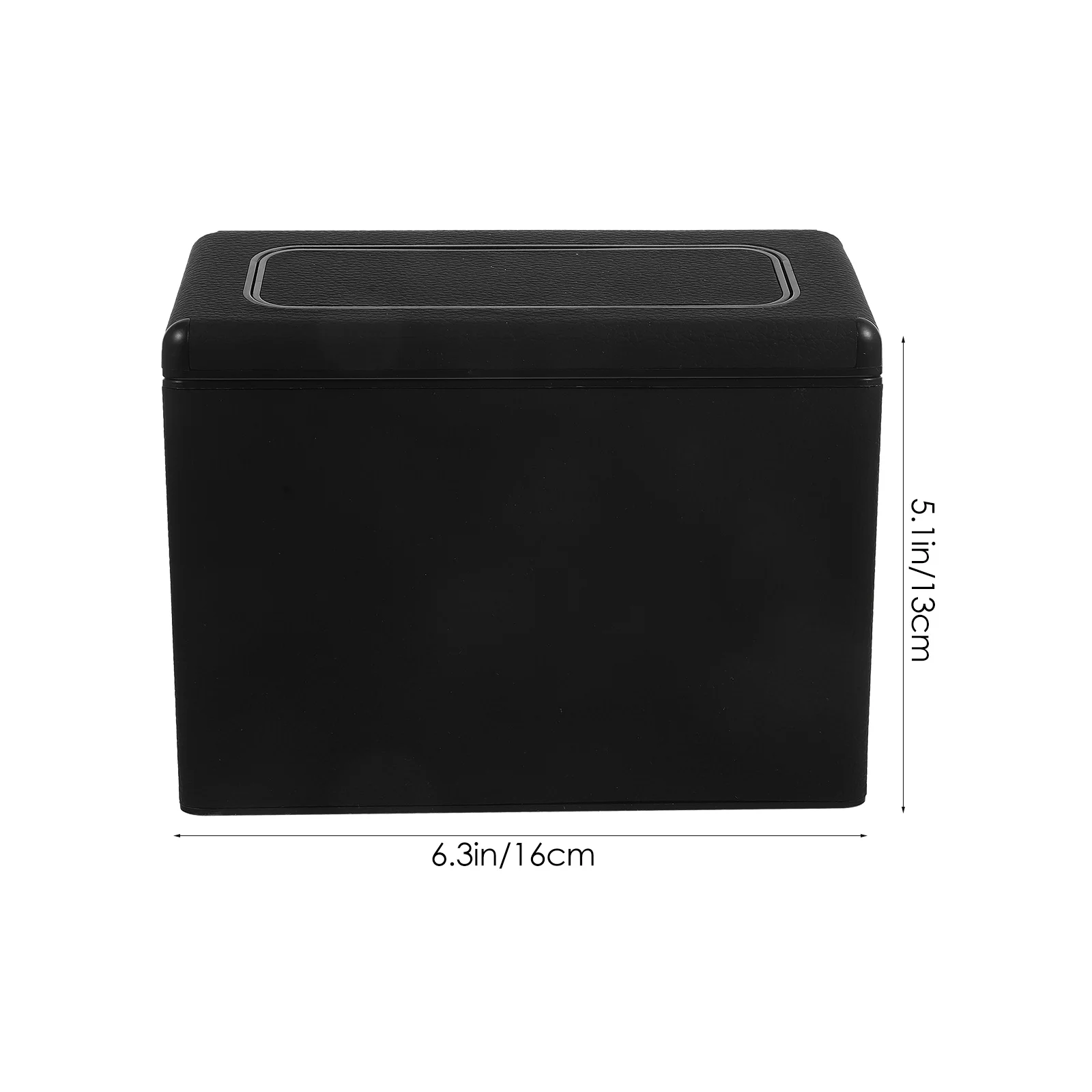 

Car Trash Can Large Capacity Plastic Garbage Bin Black R om Texture Portable Kitchen Bedroom Office Car Home Storage Solution