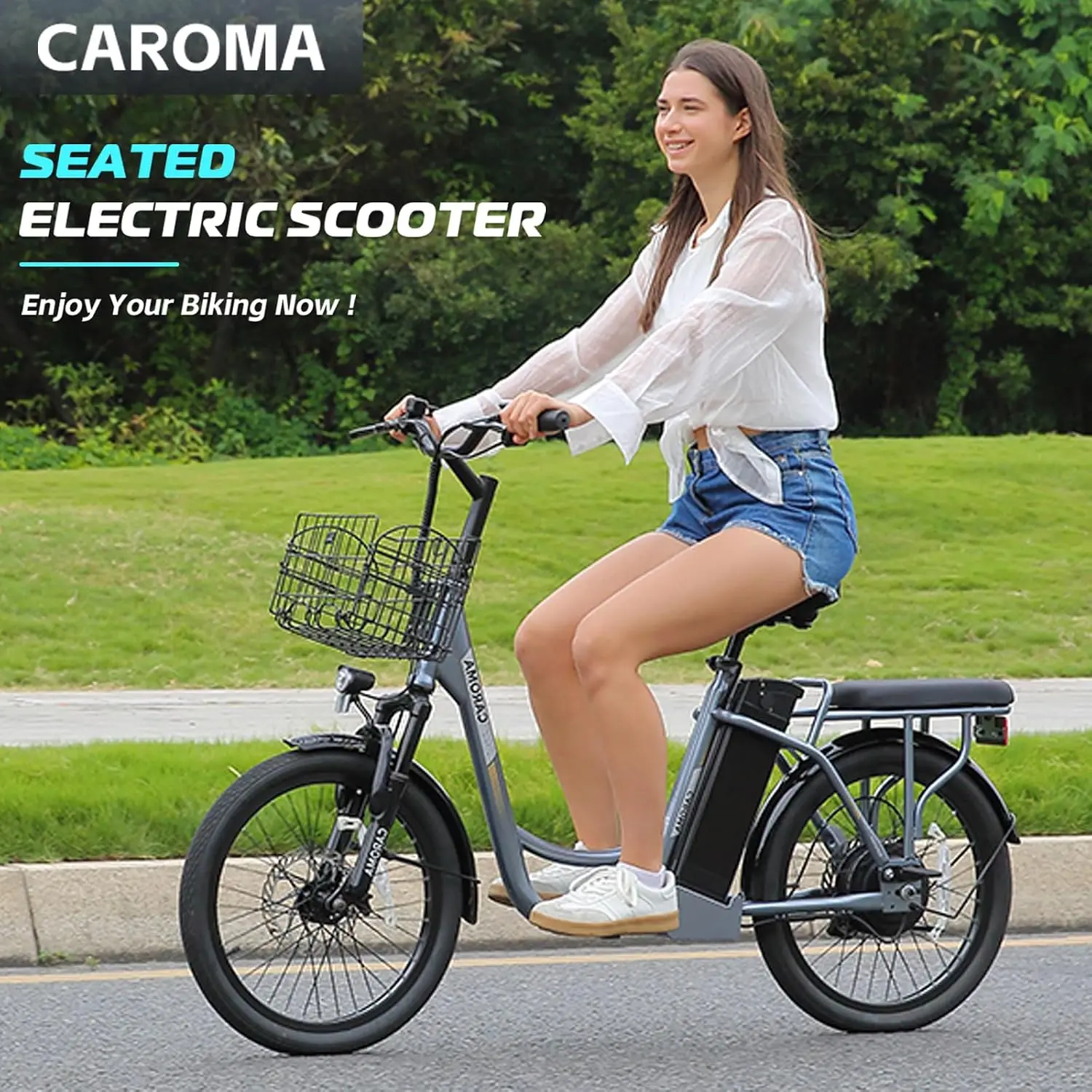 500W/800W/1200W Electric Scooter with Seat, 20