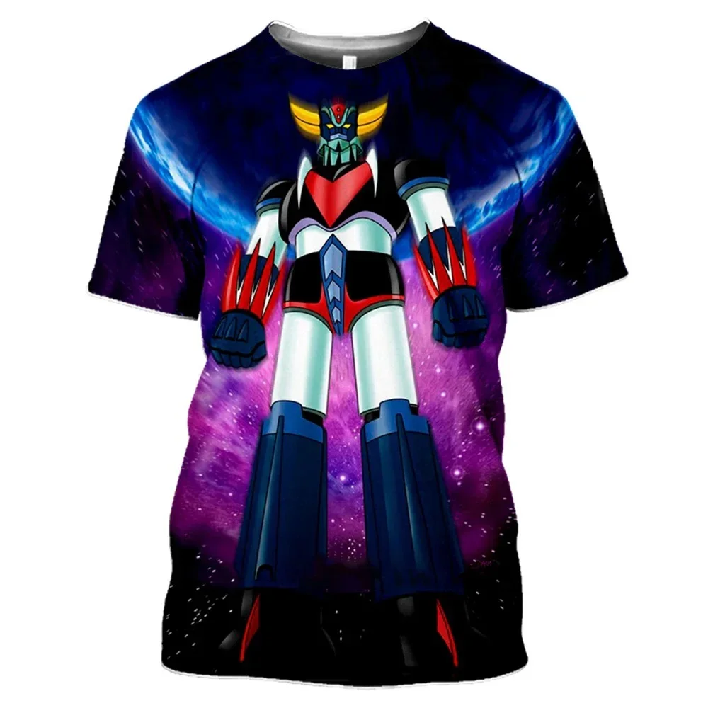 Summer Anime Goldorak 3D Print T-Shirt Streetwear Men Fashion Harajuku Casual Oversize O-collo T Shirt Tees Top Abbigliamento