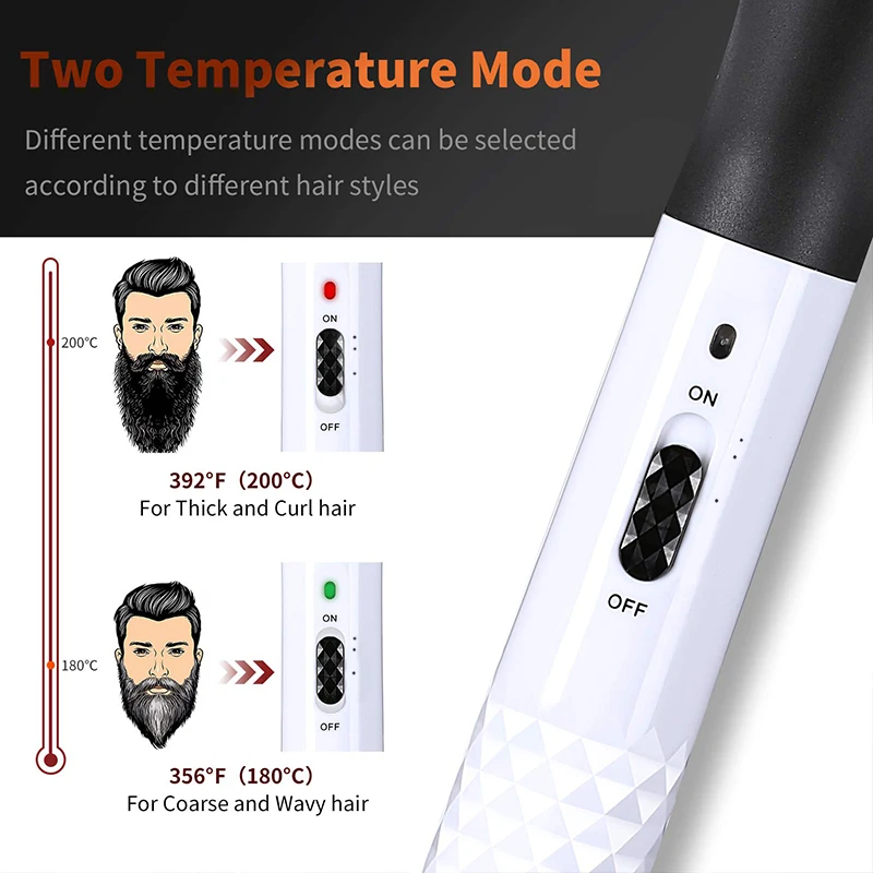 Multifunctional Beard Straightener Brush Electric Hair Straightening Comb For Men Quick Straighten Hair Heating Styling Tools