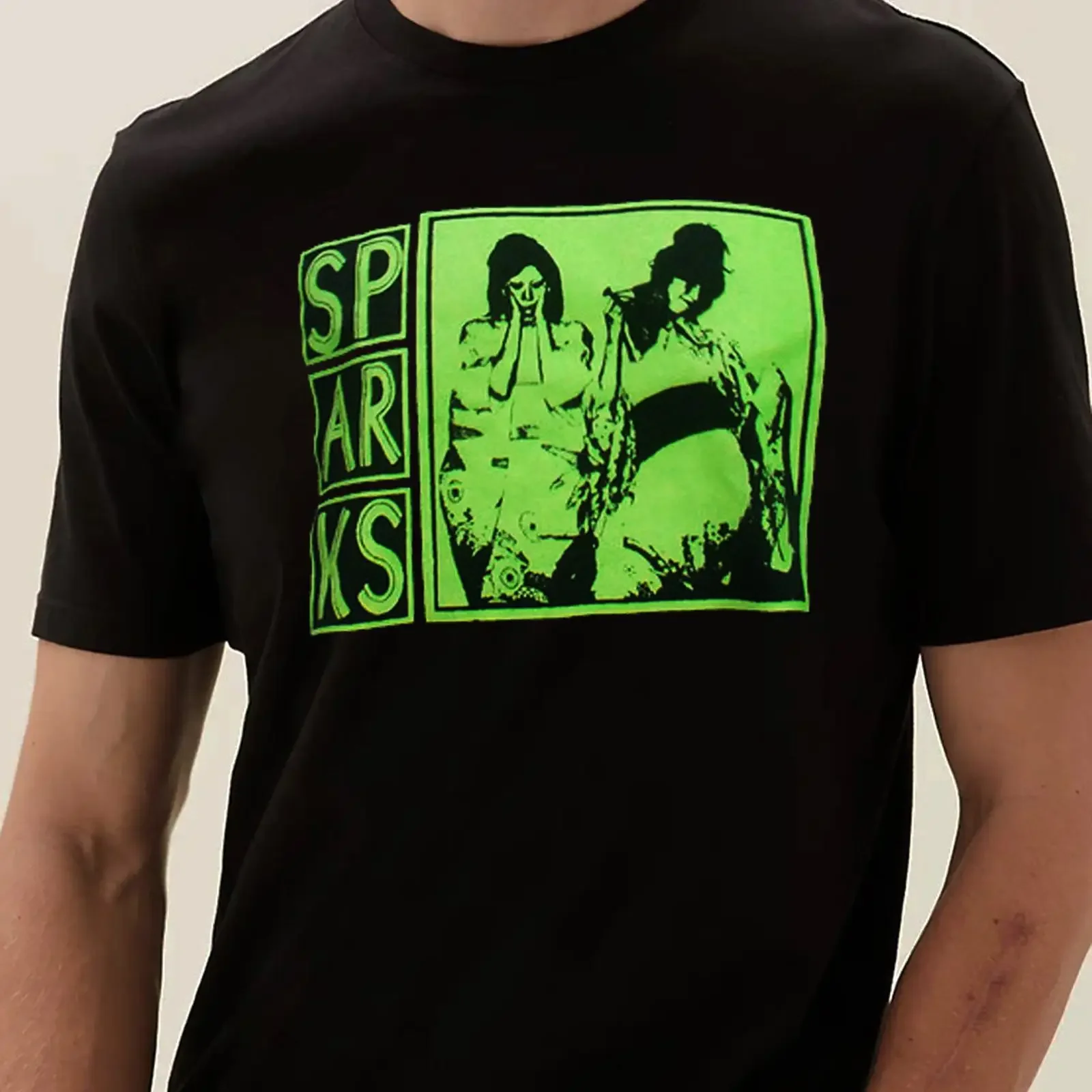 Sparks Band T shirt Hand Screen  vintage Washed Soft Stretched fashion Slightly Versatile Comfortable Unisex streetwear graphic