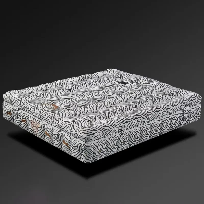Luxury Pillow Top Fireproof Bed Hybrid Mattress Queen King Fabric Memory Foam Mattress Hotel Spring Latex Mattress in A Box
