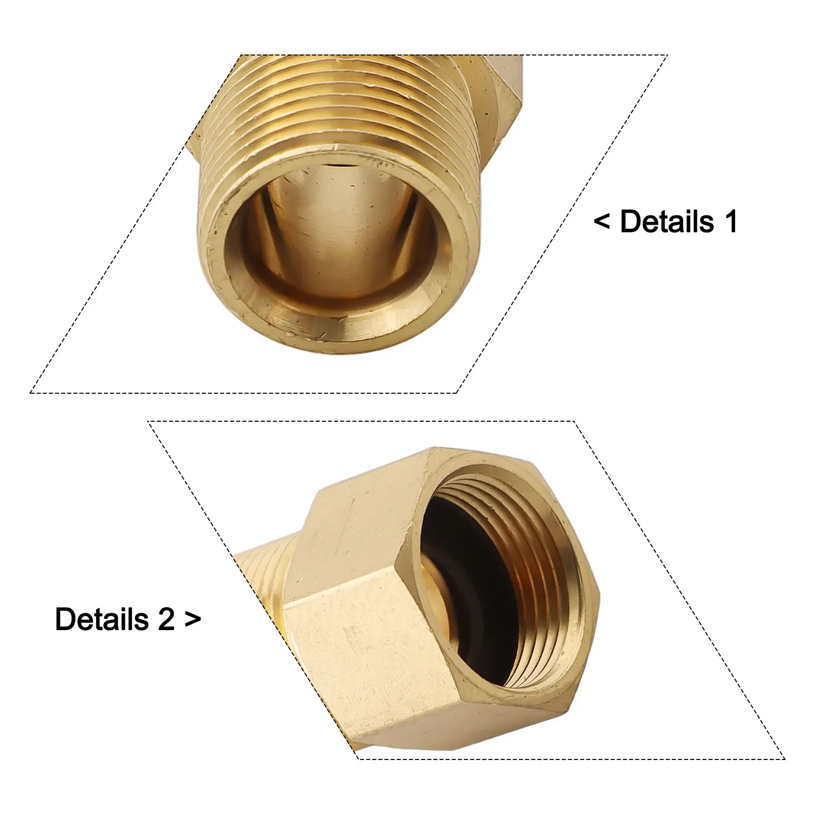 

Electric Pressure Washer Connector Brass Adapter Pressure Washing Female Thread Hose Connector Leak Prevention Male Thread