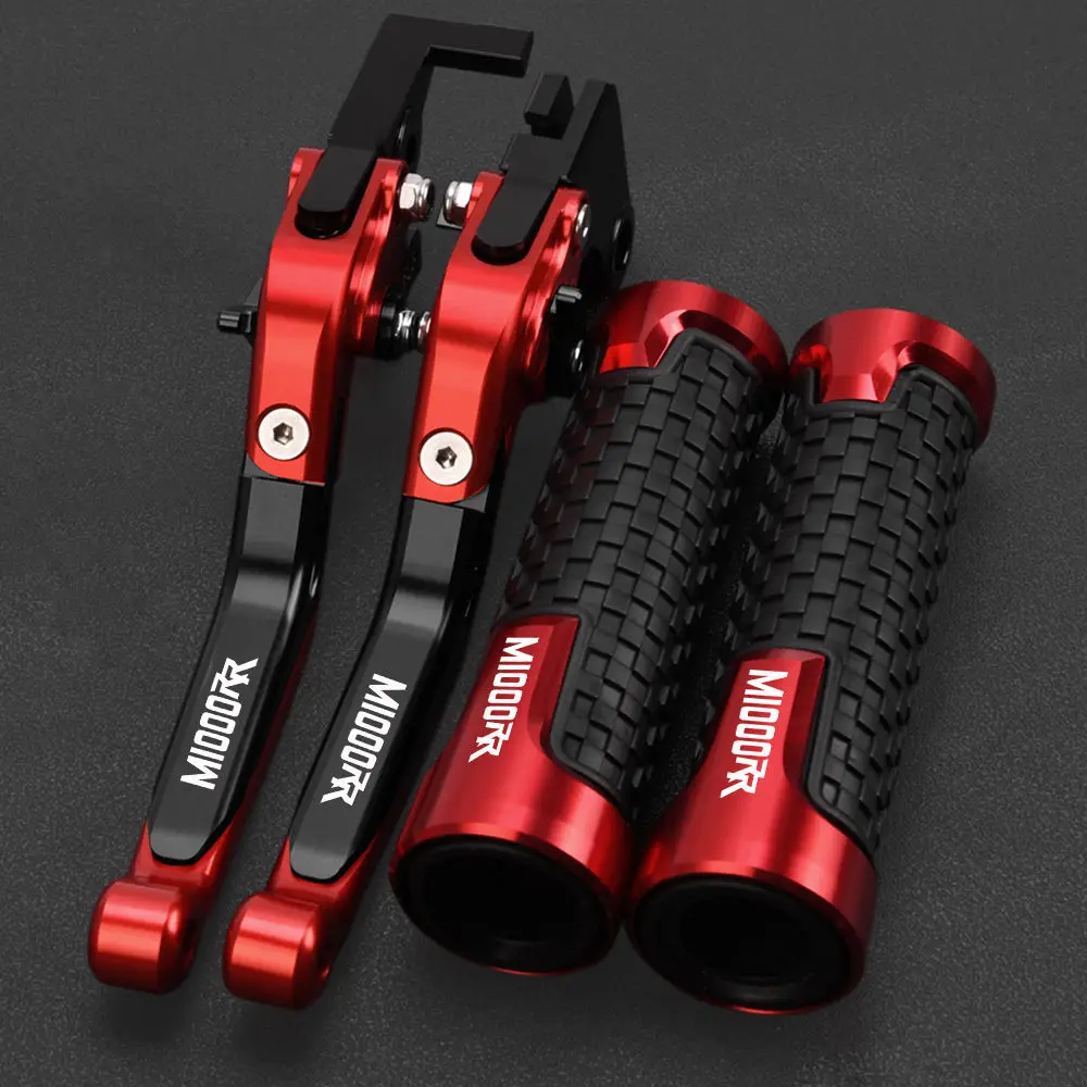 For BMW M1000RR M 1000RR M1000 RR 2021 2022 2023 Motorcycle CNC Aluminum Adjustable Brake Clutch Levers Handlebar Grips Ends