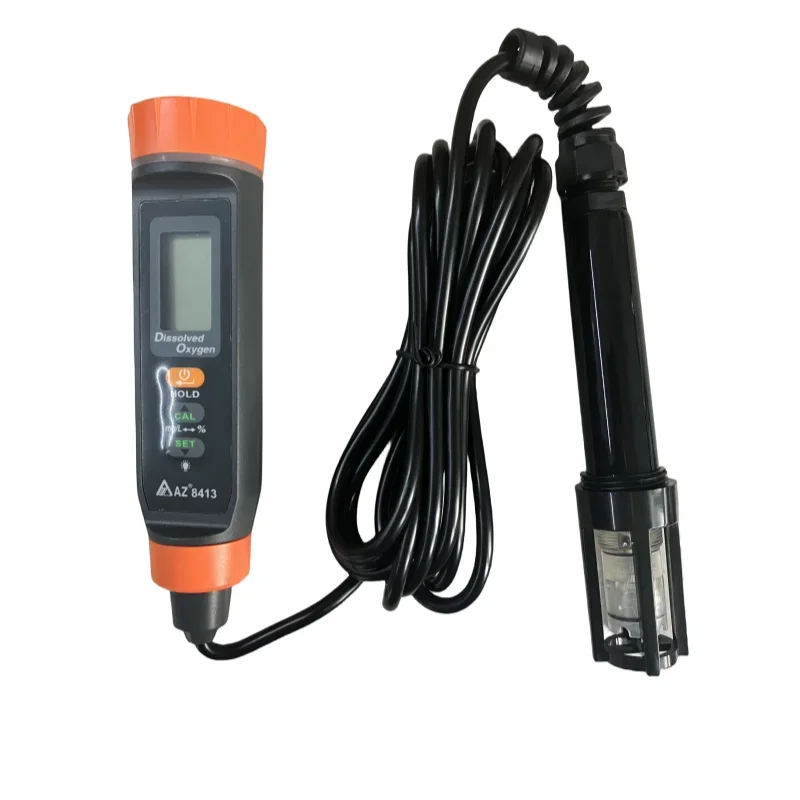 

Dissolved oxygen test pen with split type cable probe rod salinity acid and alkali dissolved oxygen detector moisture metAZ8413