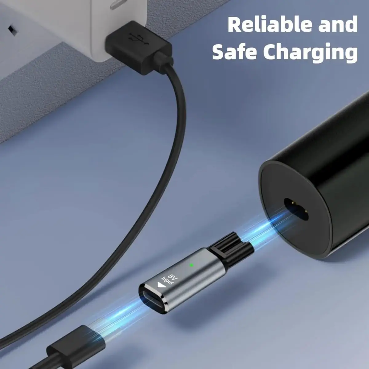 KVIFO NEW 8V HQ850 Type-C Shaver Charger Adapter Charging Converter for Philips Norelco Oneblade QP2630 QP2530 Electric Shaver image 5