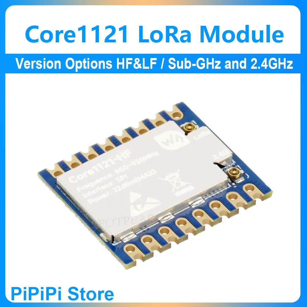 

Двухдиапазонный модуль LoRa Core1121 LR1121 HF LF SPI, подходит для частотных диапазонов Sub-GHz и 2,4 ГГц
